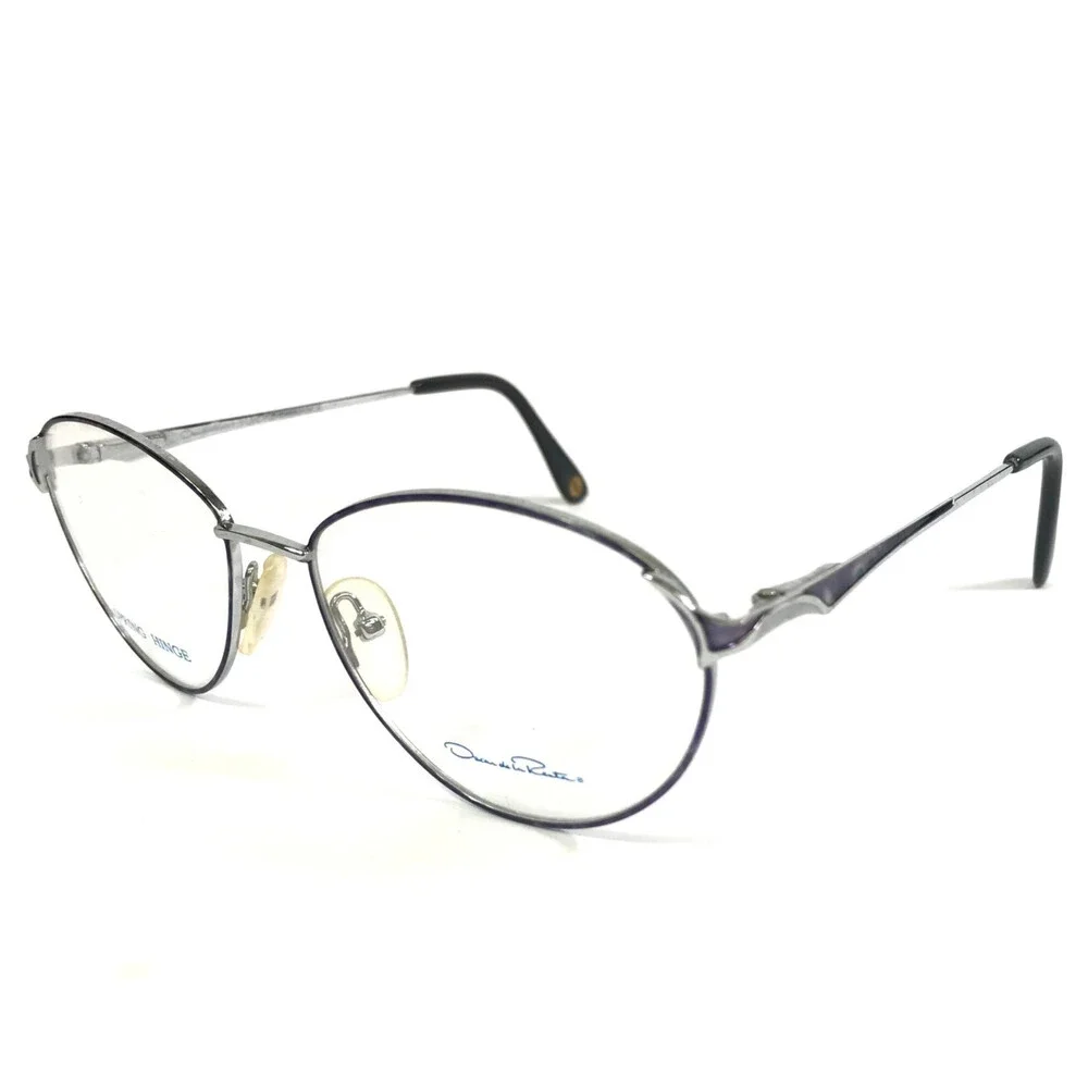 Vintage Oscar De La Renta Eyeglasses Frames FOR RENAISSANCE Purple 55-18-140